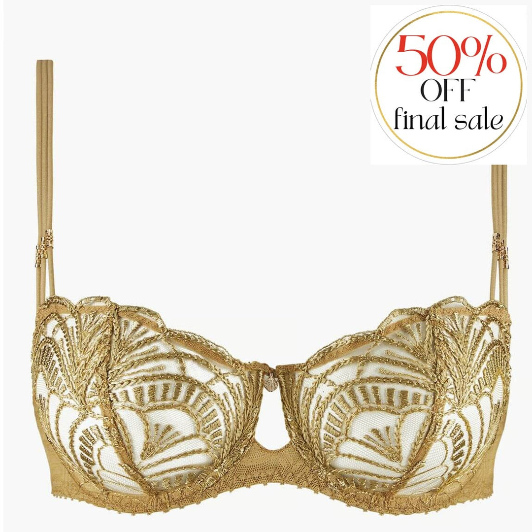 Aubade Ethnic Vibes Half Cup Bra 2BF14 in Sublime Bronze-Bras-Aubade Paris-Sublime Bronze-34-C-Anna Bella Fine Lingerie, Reveal Your Most Gorgeous Self!