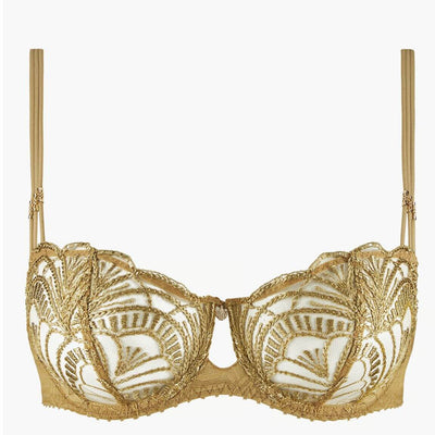 Aubade Ethnic Vibes Half Cup Bra 2BF14 in Sublime Bronze-Anna Bella Fine Lingerie-Sublime Bronze-34-C