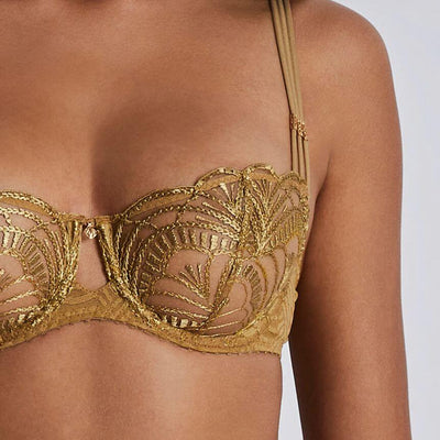 Aubade Ethnic Vibes Half Cup Bra 2BF14 in Sublime Bronze-Bras-Aubade-Sublime Bronze-34-C-Anna Bella Fine Lingerie, Reveal Your Most Gorgeous Self!