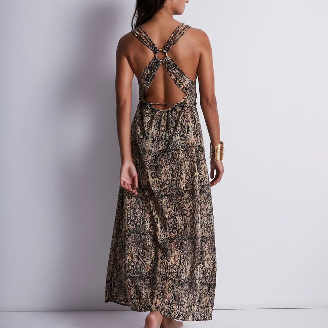 Aubade Evening Sand Dress 2Z63 in Serpent-Anna Bella Fine Lingerie-Serpent-Medium-