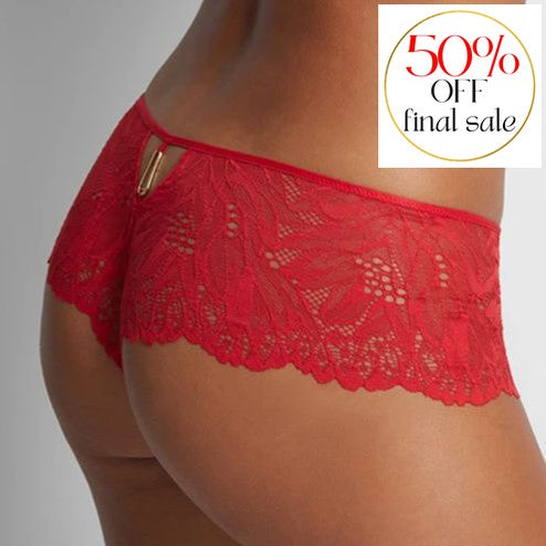 Aubade Flowermania St Tropez Brief in Rouge Floral LA70-Panties-Aubade-Rouge Floral-XSmall-Anna Bella Fine Lingerie, Reveal Your Most Gorgeous Self!