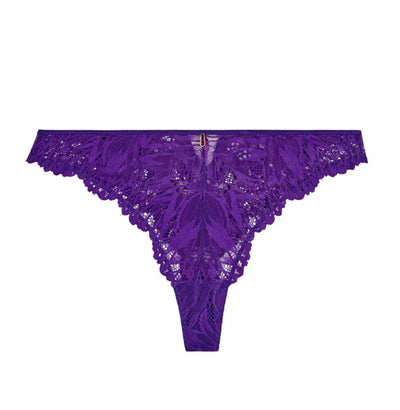 Aubade Flowermania Tanga in Poison Purple LA26-Anna Bella Fine Lingerie-Poison Purple-XSmall-