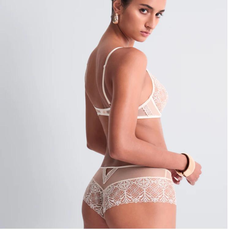 Aubade Iconic Calypso Cheeky Brief 6C70 in Dune-Anna Bella Fine Lingerie-Dune-XSmall-