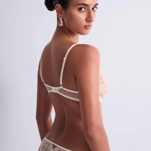 Aubade Iconic Calypso Single Wire Triangle Bra 6CM12 in Dune-Bras-Aubade Paris-Dune-32-B-Anna Bella Fine Lingerie, Reveal Your Most Gorgeous Self!