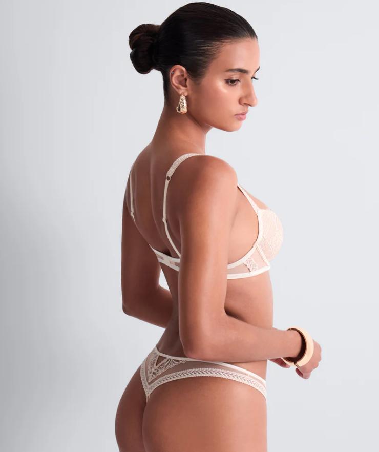Aubade Iconic Calypso Tanga 6C26 in Dune-Anna Bella Fine Lingerie-Dune-XSmall-