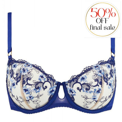 Aubade Idylle A Giverny Half Cup Bra IFF14-Anna Bella Fine Lingerie-Le Mots Bleus-32-B