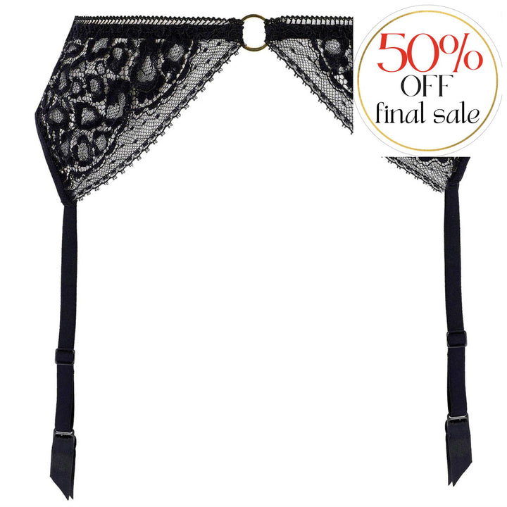 Aubade Illusion Fauve Suspender in Black 1A50-Garter Belt-Aubade Paris-Black-XSmall-Anna Bella Fine Lingerie, Reveal Your Most Gorgeous Self!