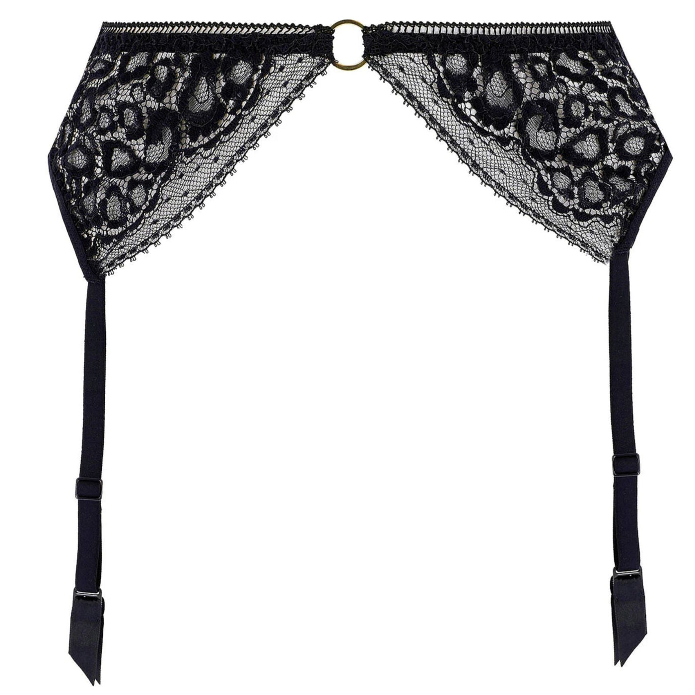 Aubade Illusion Fauve Suspender in Black 1A50-Garter Belt-Aubade-Black-XSmall-Anna Bella Fine Lingerie, Reveal Your Most Gorgeous Self!