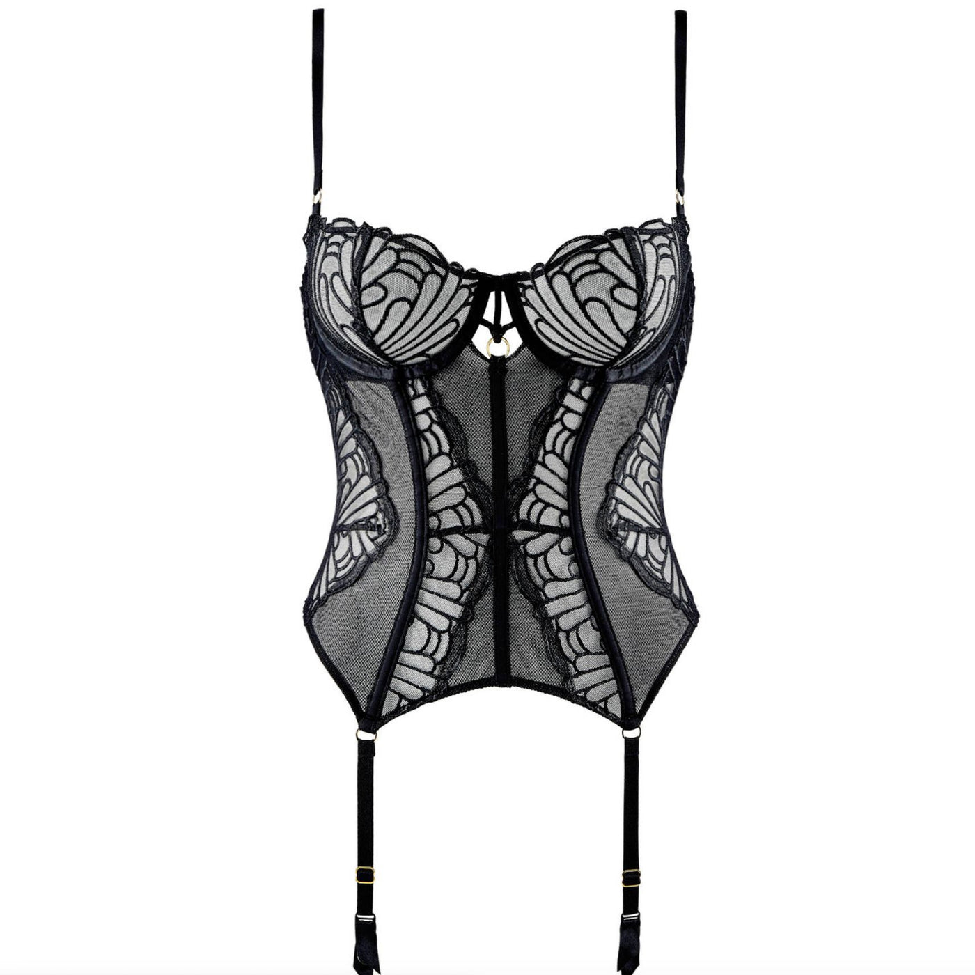 Aubade L'Indomptable Guepiere 1I92 in After Dark-Corsets / Bustiers-Aubade-After Dark-32-B-Anna Bella Fine Lingerie, Reveal Your Most Gorgeous Self!