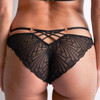 Aubade L'Indomptable Mini Coeur 1I20 in After Dark-Panties-Aubade Paris-After Dark-XSmall-Anna Bella Fine Lingerie, Reveal Your Most Gorgeous Self!