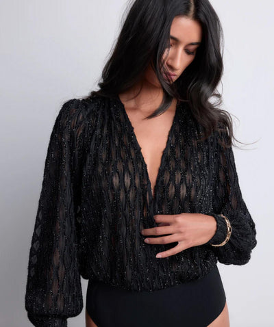 Aubade Les Bodys 1M84-Bodysuit-Aubade Paris-Black-XSmall-Anna Bella Fine Lingerie, Reveal Your Most Gorgeous Self!