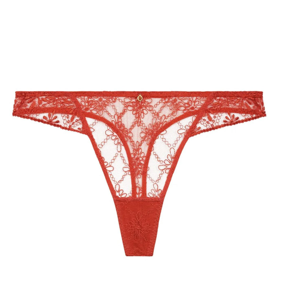 Aubade Losing My Mind Tanga in Chili 4F26-Aubade Paris-Chili-XLarge-Anna Bella Fine Lingerie, Reveal Your Most Gorgeous Self!