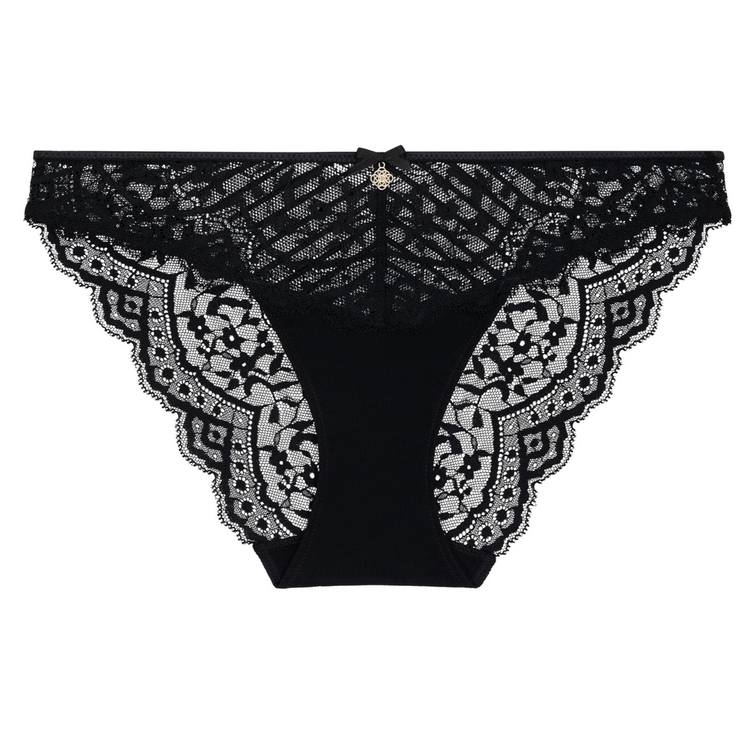 Aubade Love Vertigo Italian Brief in Black 7I27-Panties-Aubade Paris-BLACK-XSmall-Anna Bella Fine Lingerie, Reveal Your Most Gorgeous Self!