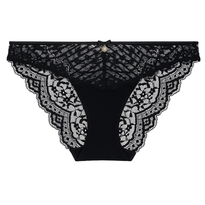 Aubade Love Vertigo Italian Brief in Black 7I27-Panties-Aubade Paris-BLACK-XSmall-Anna Bella Fine Lingerie, Reveal Your Most Gorgeous Self!