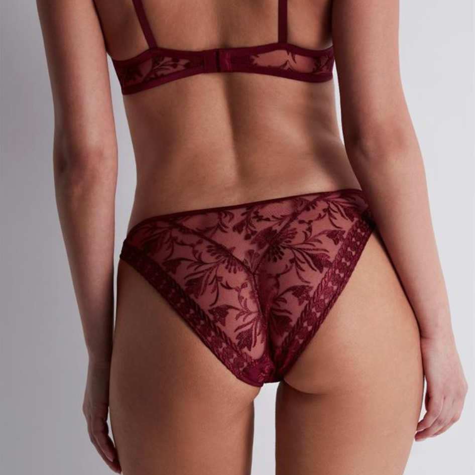 Aubade Magnetic Spell Italian Brief in Crimson 2D27-Panties-Aubade Paris-Crimson Red-XSmall-Anna Bella Fine Lingerie, Reveal Your Most Gorgeous Self!