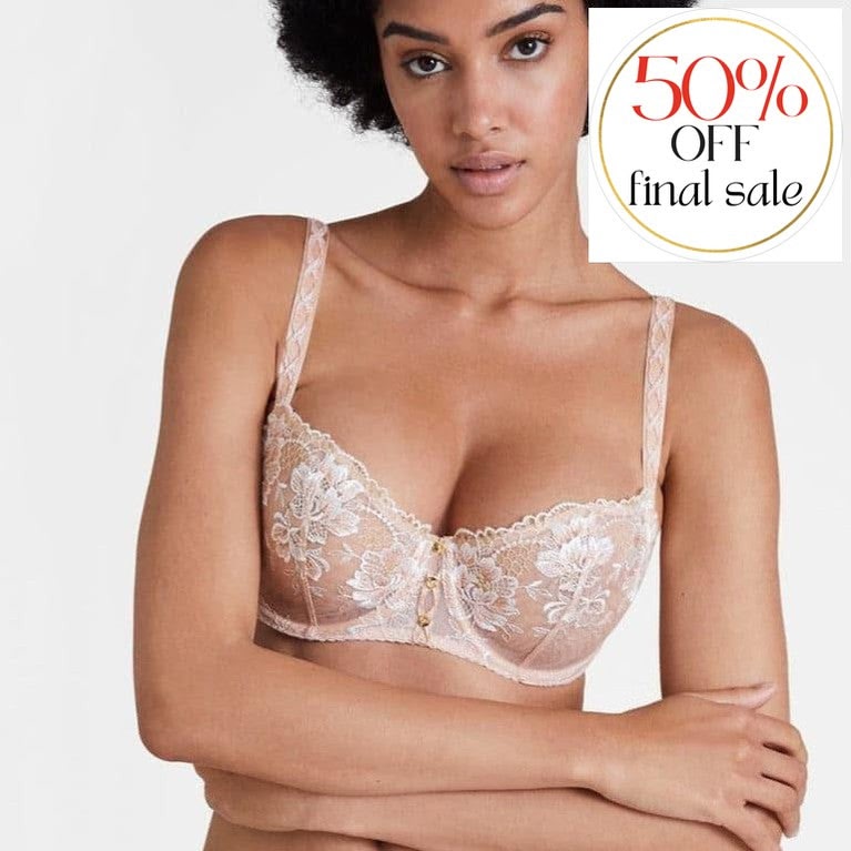 Aubade Mélodie d’Eté Moulded Half Cup Bra ICN04-Bras-Aubade Paris-Aurore-32-B-Anna Bella Fine Lingerie, Reveal Your Most Gorgeous Self!