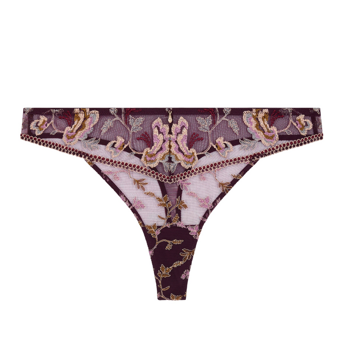 Aubade Midnight Opera Tanga 7D26 in Secret Purple-Panties-Aubade Paris-Secret Purple-XSmall-Anna Bella Fine Lingerie, Reveal Your Most Gorgeous Self!