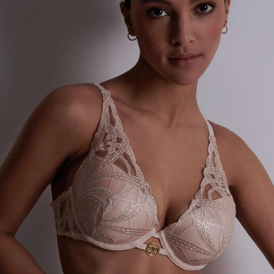 Aubade My Desire Moulded Plunge Bra in Love Affair ICN81-Bras-Aubade-Love Affair-32-C-Anna Bella Fine Lingerie, Reveal Your Most Gorgeous Self!