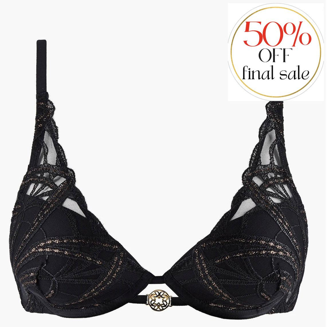 Aubade My Desire Moulded Plunge Bra in Secret Date ICN81-Bras-Aubade Paris-Secret Date-32-B-Anna Bella Fine Lingerie, Reveal Your Most Gorgeous Self!