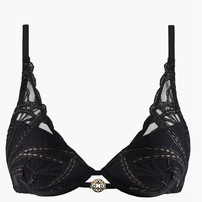 Aubade My Desire Moulded Plunge Bra in Secret Date ICN81-Anna Bella Fine Lingerie-Secret Date-32-B