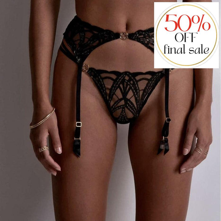 Aubade My Desire Suspender Belt in Secret Date IC50-Anna Bella Fine Lingerie-Secret Date-XSmall-