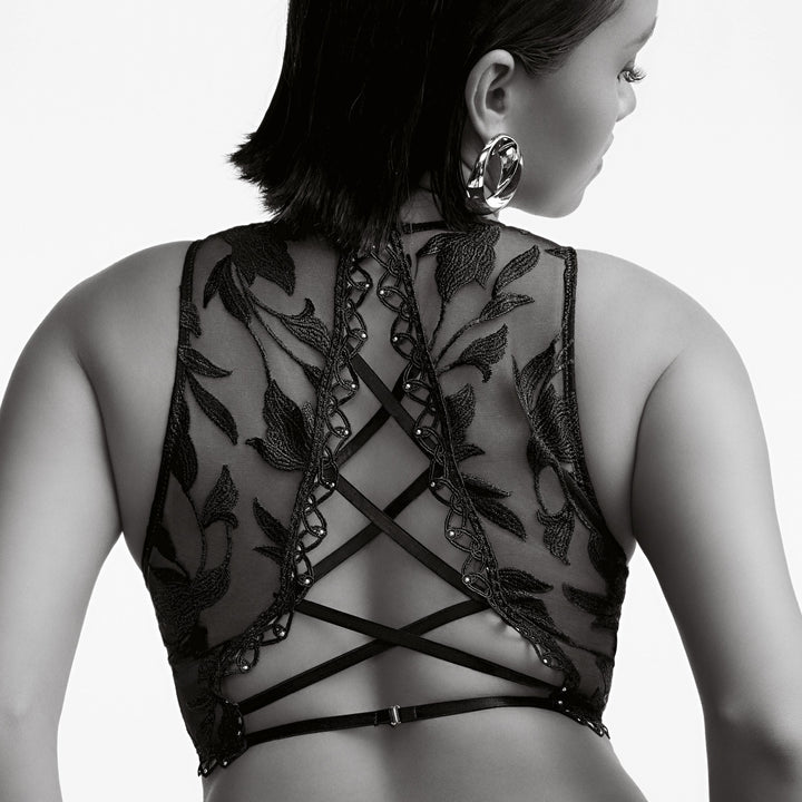 Aubade Night At Paradise Top 5E46-Bralette-Aubade Paris-Obsidian-Small-Anna Bella Fine Lingerie, Reveal Your Most Gorgeous Self!