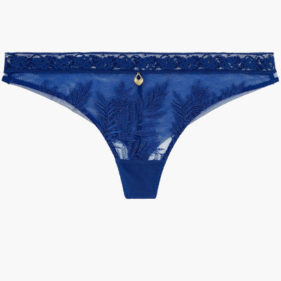 Aubade Parenthese Tropicale Tanga Electric Blue LB26-Anna Bella Fine Lingerie-Electric Blue-XSmall-