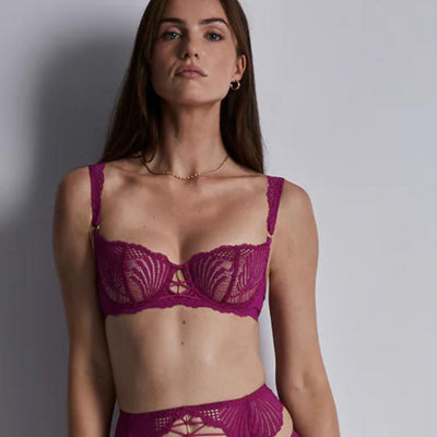 Aubade Rhythm of Desire Half Cup Bra 2AF14-Anna Bella Fine Lingerie-Radient Pink-32-E