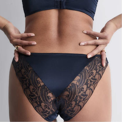 Aubade Satin Memories Italian Brief 5C27 in Deep Sea-Anna Bella Fine Lingerie-Deep Sea-XSmall-