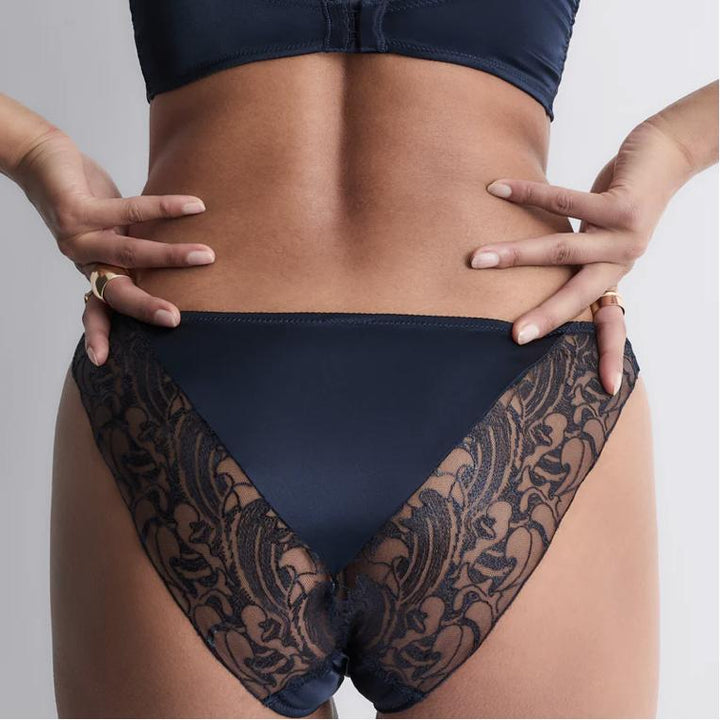 Aubade Satin Memories Italian Brief 5C27 in Deep Sea-Panties-Aubade Paris-Deep Sea-XSmall-Anna Bella Fine Lingerie, Reveal Your Most Gorgeous Self!