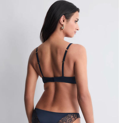 Aubade Satin Memories UW Triangle Bra 5CF12 in Deep Sea-Bras-Aubade Paris-Deep Sea-32-F-Anna Bella Fine Lingerie, Reveal Your Most Gorgeous Self!