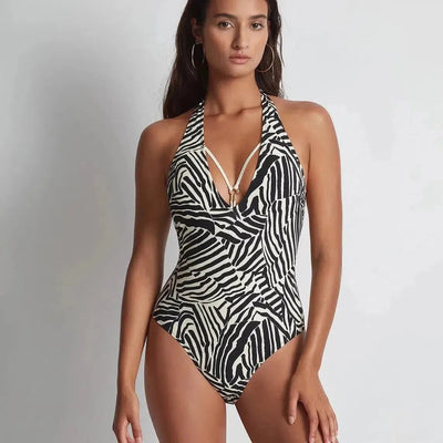 Aubade Savannah Mood One Piece Swimsuit LV67-Anna Bella Fine Lingerie-Zebra-Small-