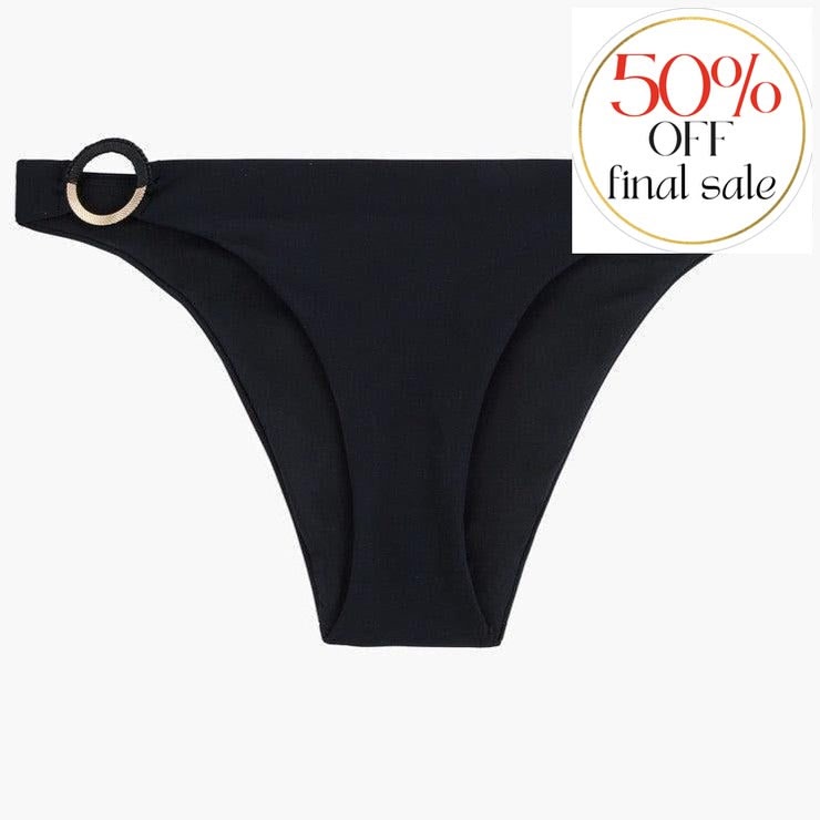 Aubade Secret Cove Mini-coeur Bikini Bottom LT20-Swimwear-Aubade Paris-Black-XSmall-Anna Bella Fine Lingerie, Reveal Your Most Gorgeous Self!