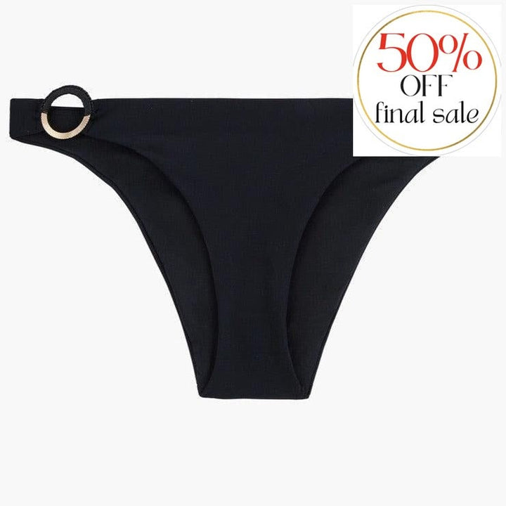 Aubade Secret Cove Mini-coeur Bikini Bottom LT20-Swimwear-Aubade Paris-Black-XSmall-Anna Bella Fine Lingerie, Reveal Your Most Gorgeous Self!