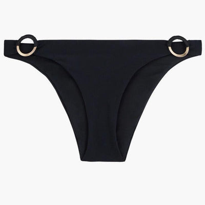 Aubade Secret Cove Mini-coeur Bikini Bottom LT20-Anna Bella Fine Lingerie-Black-XSmall-