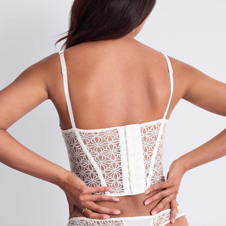 Aubade Secret Memories Bustier in Ivory 6F36-Anna Bella Fine Lingerie-Ivory-XSmall-