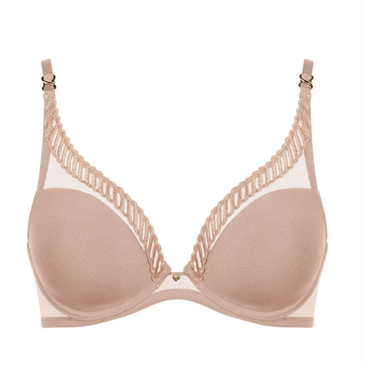 Aubade Sheer Emotion Bra in Sand 4MF12-Bras-Aubade Paris-Sand-32-C-Anna Bella Fine Lingerie, Reveal Your Most Gorgeous Self!