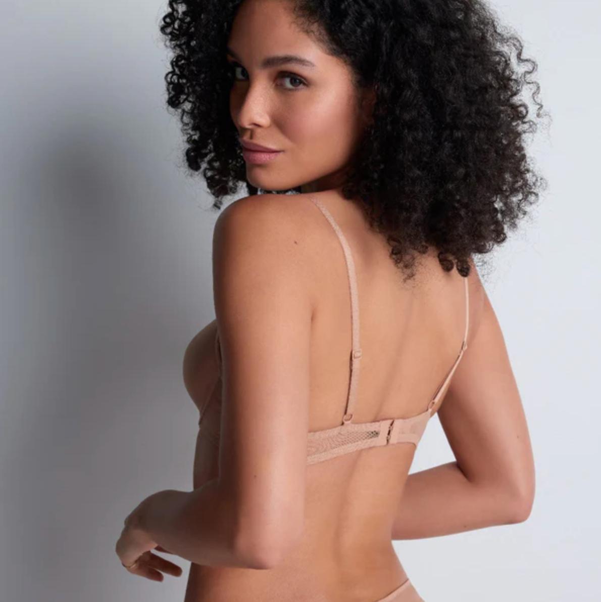 Aubade Sheer Emotion Bra in Sand 4MF12-Bras-Aubade Paris-Sand-32-C-Anna Bella Fine Lingerie, Reveal Your Most Gorgeous Self!