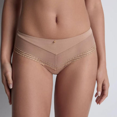 Aubade Sheer Emotion Cheeky Brief 4M70 in Sand-Anna Bella Fine Lingerie-Sand-Small-