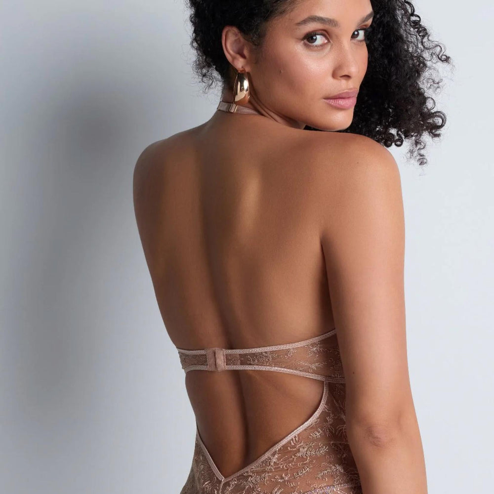 Aubade Sound of Heart Bodysuit 4C86-Bodysuit-Aubade Paris-Lavender Aura-XSmall-Anna Bella Fine Lingerie, Reveal Your Most Gorgeous Self!