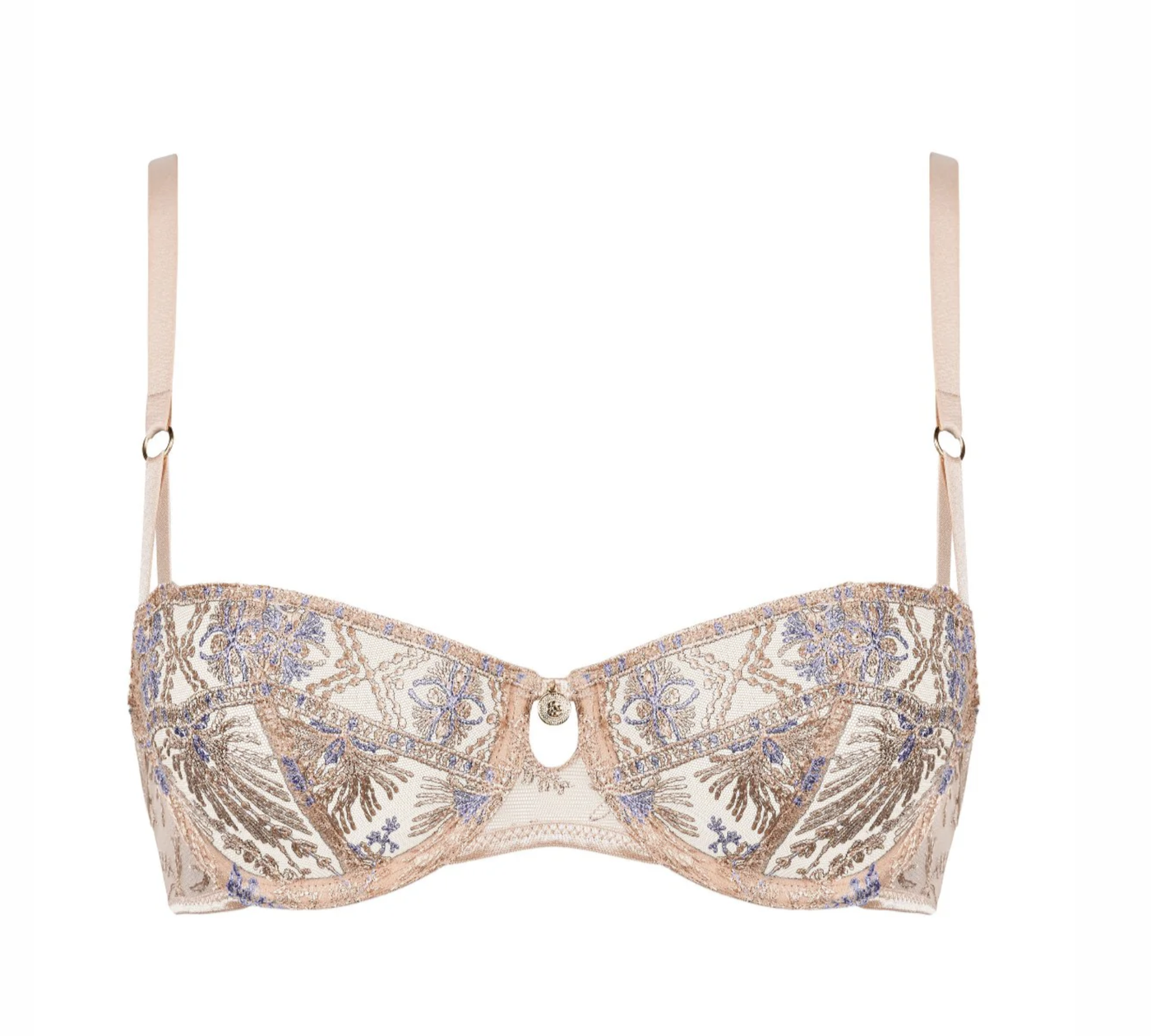 Aubade Sound of Heart Demi Bra 4CF14-Bras-Aubade Paris-Lavender Aura-32-D-Anna Bella Fine Lingerie, Reveal Your Most Gorgeous Self!