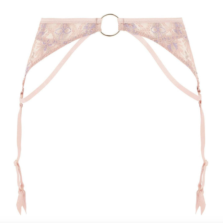 Aubade Sound of Heart Suspender Belt 4C50-Garter Belt-Aubade Paris-Lavender Aura-XSmall-Anna Bella Fine Lingerie, Reveal Your Most Gorgeous Self!