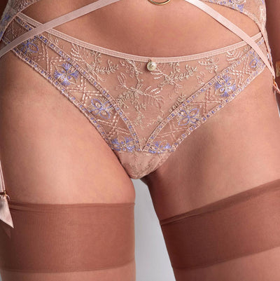 Aubade Sound of Heart Tanga 4C26-Panties-Aubade Paris-Lavender Aura-XSmall-Anna Bella Fine Lingerie, Reveal Your Most Gorgeous Self!