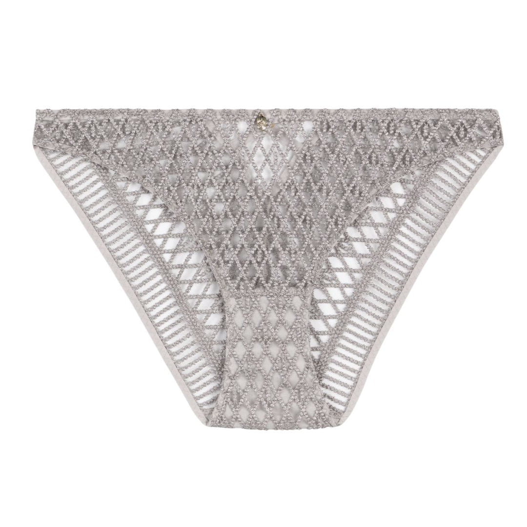 Aubade Stardust Dream Italian Brief 4D27-Panties-Aubade Paris-Cosmos Silver-XSmall-Anna Bella Fine Lingerie, Reveal Your Most Gorgeous Self!