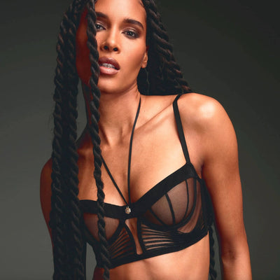 Aubade Sumptuous Waves Bustier in Smoky Attraction 3C36-Bras-Aubade-Smoky Attraction-32-C-Anna Bella Fine Lingerie, Reveal Your Most Gorgeous Self!