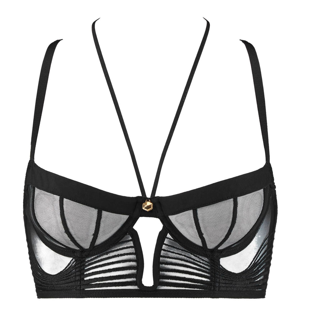 Aubade Sumptuous Waves Bustier in Smoky Attraction 3C36-Bras-Aubade Paris-Smoky Attraction-32-C-Anna Bella Fine Lingerie, Reveal Your Most Gorgeous Self!