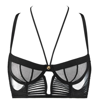 Aubade Sumptuous Waves Bustier in Smoky Attraction 3C36-Bras-Aubade-Smoky Attraction-32-C-Anna Bella Fine Lingerie, Reveal Your Most Gorgeous Self!