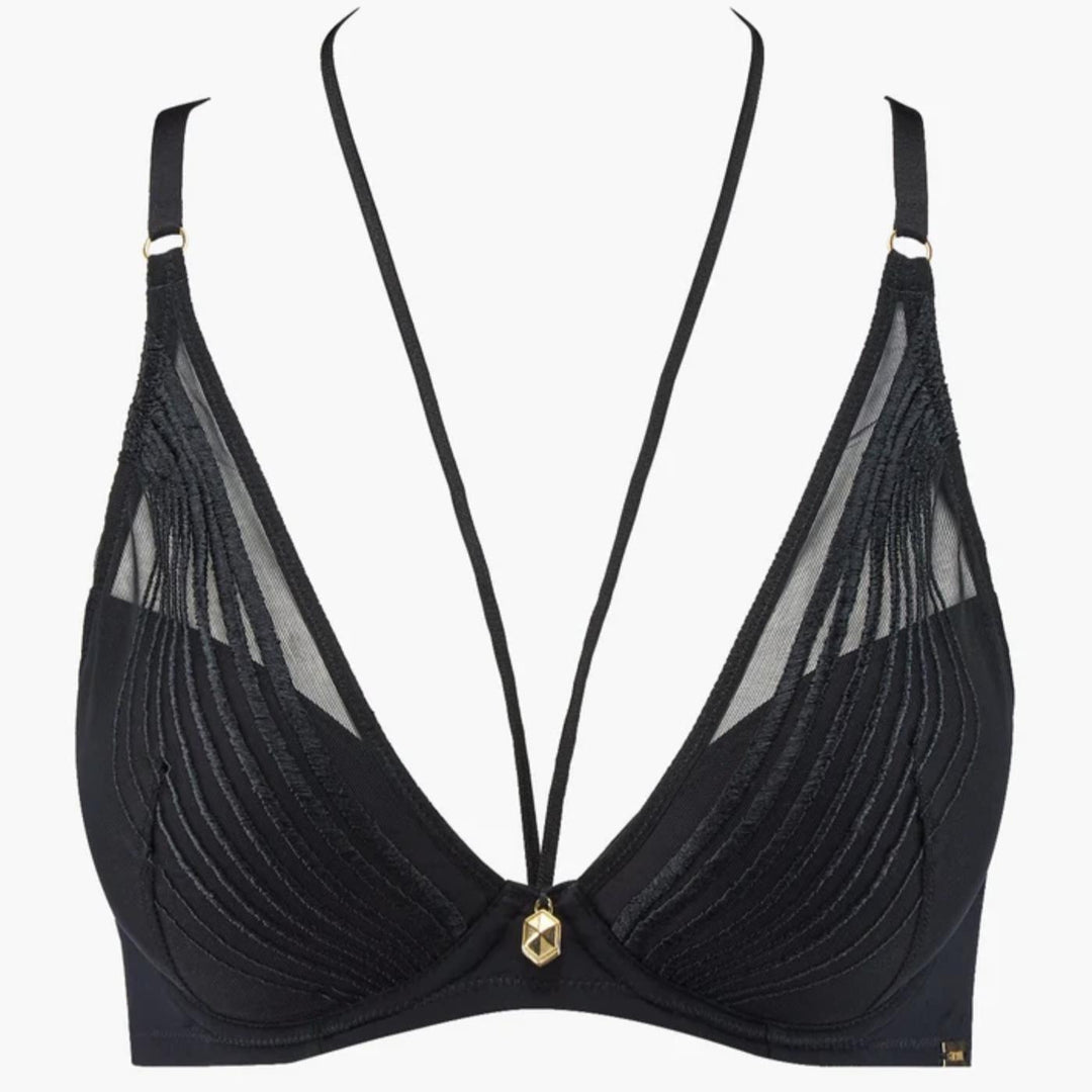 Aubade Sumptuous Waves Push Up Bra 3CN81-Bras-Aubade Paris-Smoky Attraction-32-C-Anna Bella Fine Lingerie, Reveal Your Most Gorgeous Self!