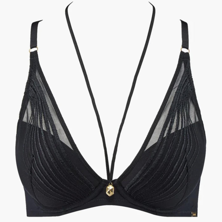 Aubade Sumptuous Waves Push Up Bra 3CN81-Bras-Aubade Paris-Smoky Attraction-32-C-Anna Bella Fine Lingerie, Reveal Your Most Gorgeous Self!