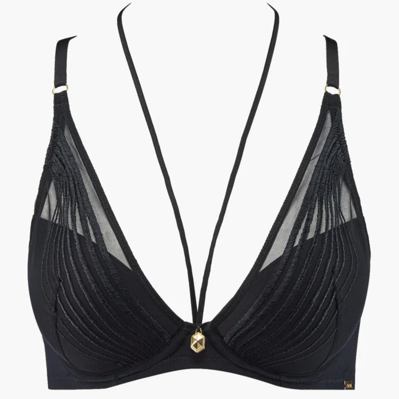 Aubade Sumptuous Waves Push Up Bra 3CN81-Anna Bella Fine Lingerie-Smoky Attraction-32-C